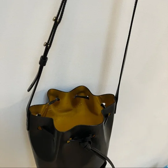 COPY - Mansur Gavriel black/gold mini bucket bag - Picture 11 of 16